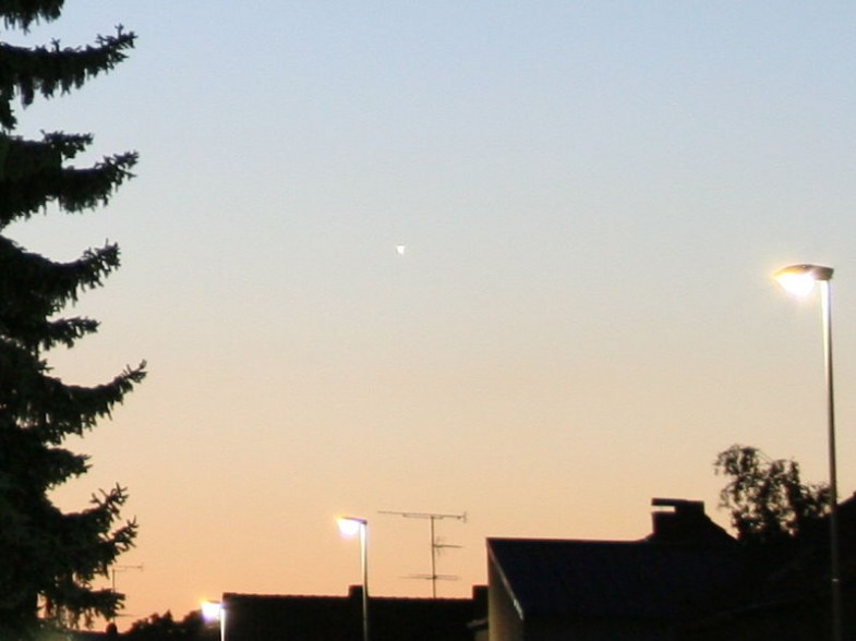 Der Planet Venus in der Abenddämmerung (Ausschnitt)