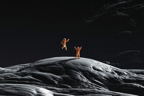 Meine grob gezeichneten Astronauten, Bildausschnitt. Meine grob gezeichneten Astronauten, Bildausschnitt.