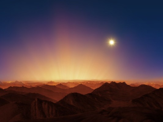 Sonnenaufgang von Alpha Centauri