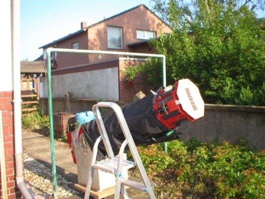 Mein selbstgebauter Dobson am 8. Juni 2004 wärend des Venusdurchgangs