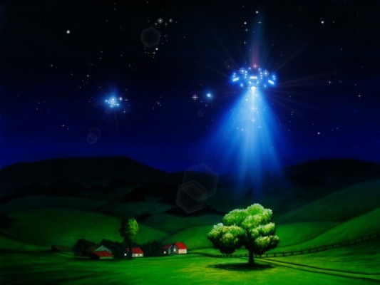 UFO over Farm