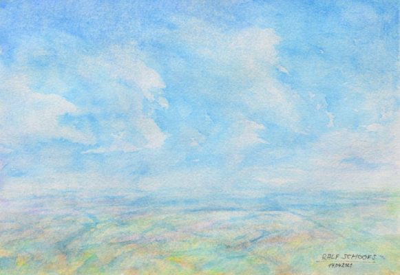 Landschaft in Aquarell